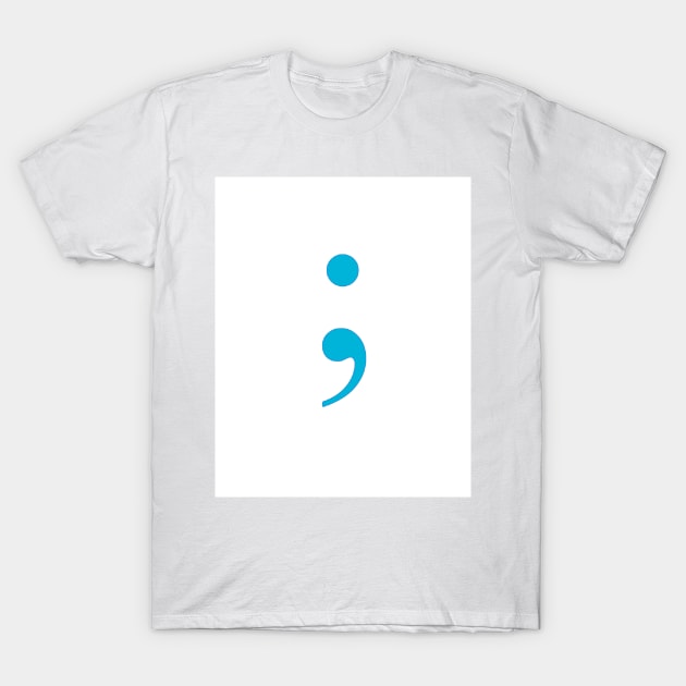 Semicolon T-Shirt by ZoeBaruch